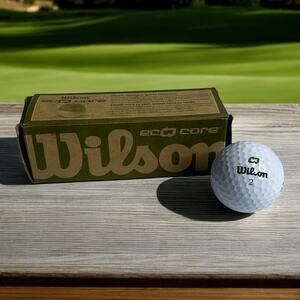 Wilson Eco Core Golf 1 Sleeve 3 Golf Balls Green & Earth Friendly Recycled